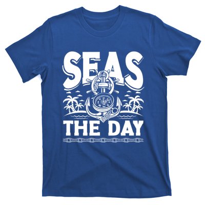 Seas The Day Sea Sailor Maritime Gift T-Shirt