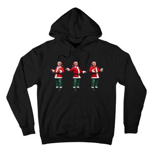 Santa Trump Dance Funny Trump Christmas Elf Santa Claus Xmas Hoodie