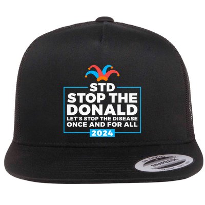 Stop The Donald Anti Trump Democrat Voter Flat Bill Trucker Hat
