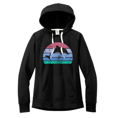 Save The Dolphin Endangered Species Gift Tee Women's Fleece Hoodie