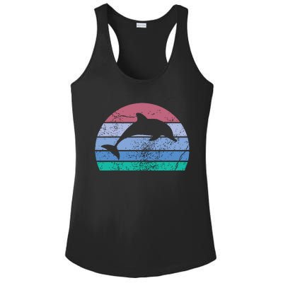 Save The Dolphin Endangered Species Gift Tee Ladies PosiCharge Competitor Racerback Tank