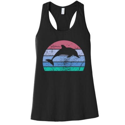 Save The Dolphin Endangered Species Gift Tee Women's Racerback Tank