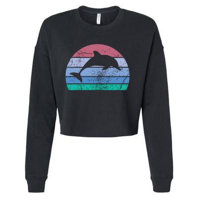 Save The Dolphin Endangered Species Gift Tee Cropped Pullover Crew