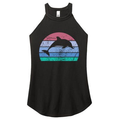 Save The Dolphin Endangered Species Gift Tee Women's Perfect Tri Rocker Tank