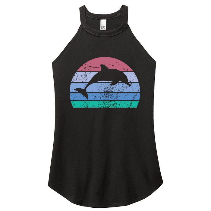 Save The Dolphin Endangered Species Gift Tee Women's Perfect Tri Rocker Tank