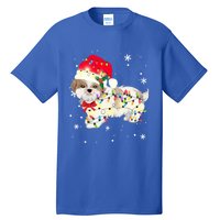 Shih Tzu Dog Christmas Light Xmas Mom Dad Funny Gift Great Gift Tall T-Shirt