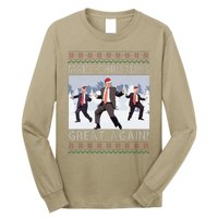 Santa Trump Dance Make Christmas Great Again Ugly Sweater Long Sleeve Shirt