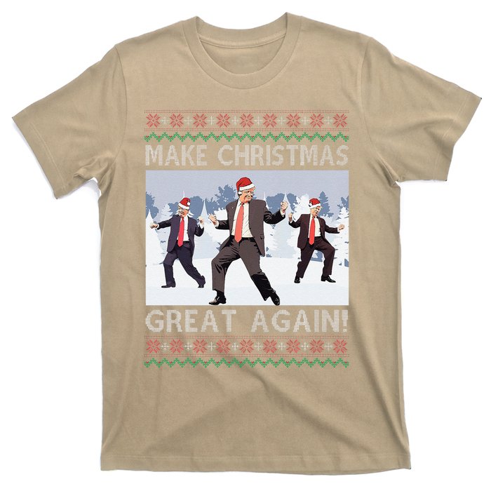 Santa Trump Dance Make Christmas Great Again Ugly Sweater T-Shirt