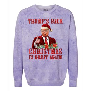 Santa Trump Dance Make Christmas Great Again Ugly Sweater Colorblast Crewneck Sweatshirt