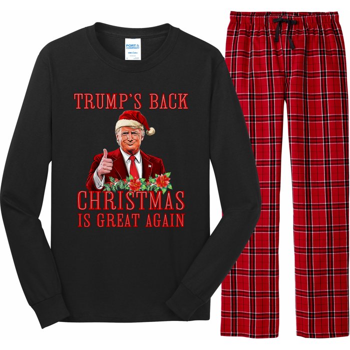 Santa Trump Dance Make Christmas Great Again Ugly Sweater Long Sleeve Pajama Set