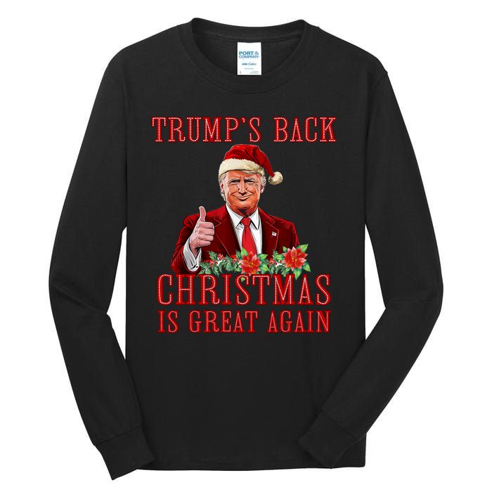 Santa Trump Dance Make Christmas Great Again Ugly Sweater Tall Long Sleeve T-Shirt