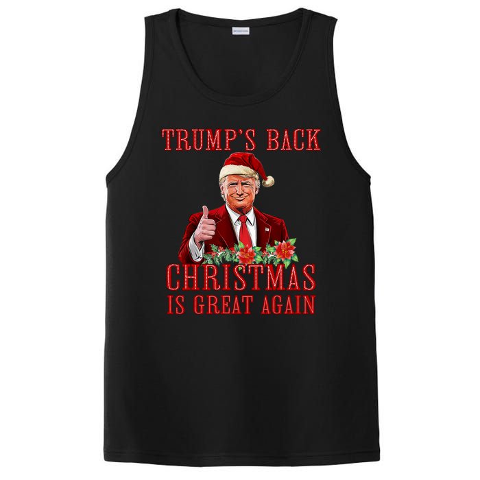 Santa Trump Dance Make Christmas Great Again Ugly Sweater PosiCharge Competitor Tank