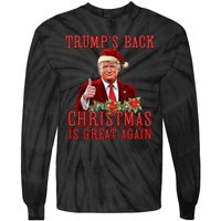 Santa Trump Dance Make Christmas Great Again Ugly Sweater Tie-Dye Long Sleeve Shirt