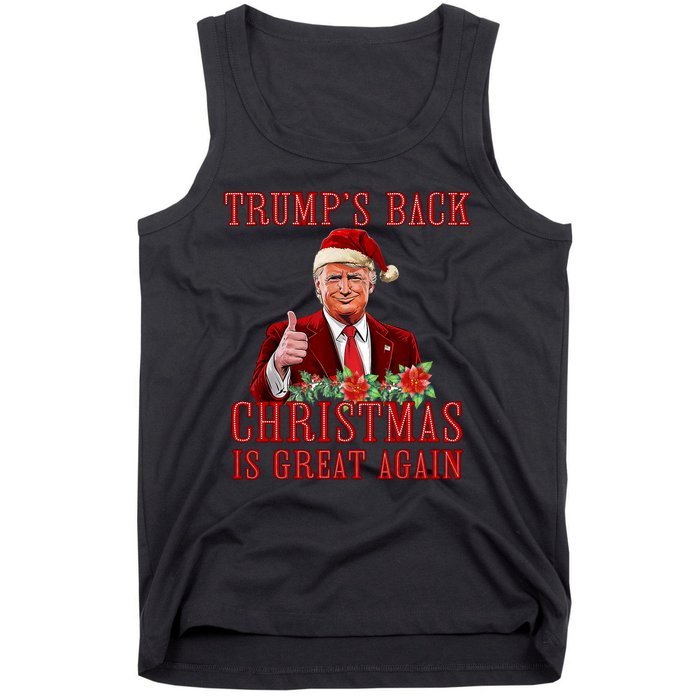 Santa Trump Dance Make Christmas Great Again Ugly Sweater Tank Top