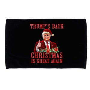 Santa Trump Dance Make Christmas Great Again Ugly Sweater Microfiber Hand Towel