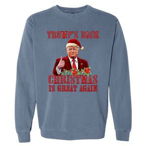 Santa Trump Dance Make Christmas Great Again Ugly Sweater Garment-Dyed Sweatshirt