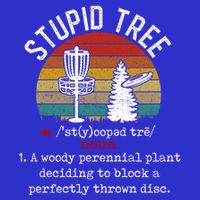 Stupid Tree Disc Golf Retro Frisbee Gift Zip Tote Bag