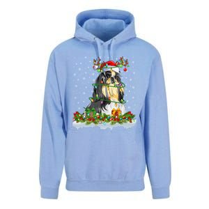 Shih Tzu Dog Lover Xmas Lighting Santa Shih Tzu Christmas Gift Unisex Surf Hoodie