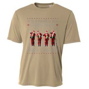 Santa Trump Dance Make Christmas Great Again Ugly Sweater Cooling Performance Crew T-Shirt