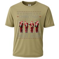 Santa Trump Dance Make Christmas Great Again Ugly Sweater Cooling Performance Crew T-Shirt