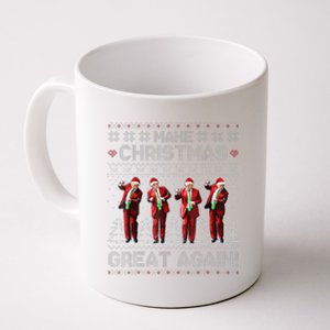 Santa Trump Dance Make Christmas Great Again Ugly Sweater Coffee Mug