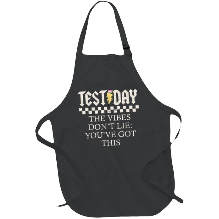 State Testing Day Motivation Behavior Doing Your Best Full-Length Apron With Pockets