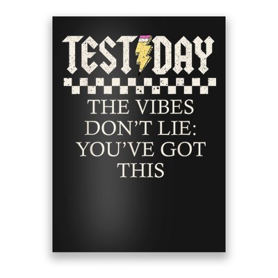 State Testing Day Motivation Behavior Doing Your Best Poster