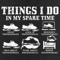 Snowmobile Things Do In My Spare Time Funny Snowmobiling Knit Cap Winter Beanie