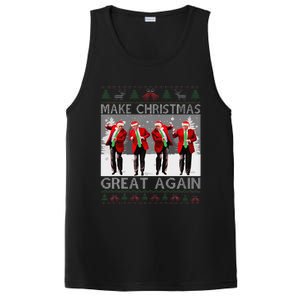 Santa Trump Dance Make Christmas Great Again Ugly Sweater PosiCharge Competitor Tank