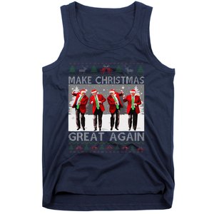 Santa Trump Dance Make Christmas Great Again Ugly Sweater Tank Top