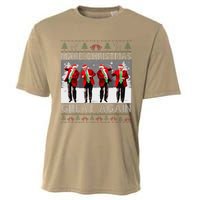 Santa Trump Dance Make Christmas Great Again Ugly Sweater Cooling Performance Crew T-Shirt