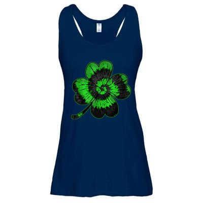 Shamrock Tie Dye St Patrick's Day Irish Gift Ladies Essential Flowy Tank