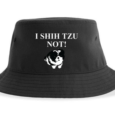 Shih Tzu Dog Owner Funny Gift I SHIH TZU NOT Sustainable Bucket Hat
