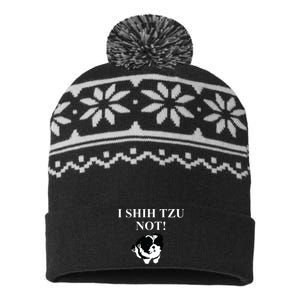 Shih Tzu Dog Owner Funny Gift I SHIH TZU NOT USA-Made Snowflake Beanie