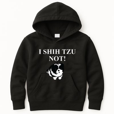 Shih Tzu Dog Owner Funny Gift I SHIH TZU NOT Kids Hoodie