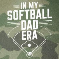 Softball Team Dad In My Softball Dad Era Softball Dad Pride Meaningful Gift Legacy Tie Dye Trucker Hat