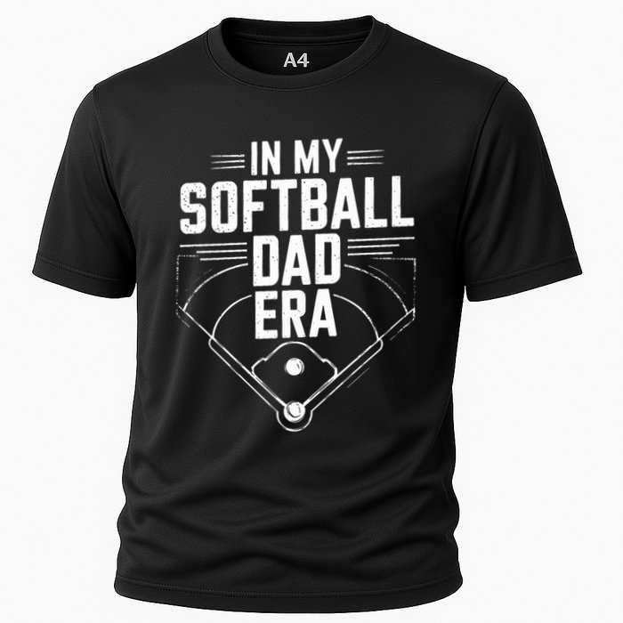 Softball Team Dad In My Softball Dad Era Softball Dad Pride Meaningful Gift Cooling Performance Crew T-Shirt