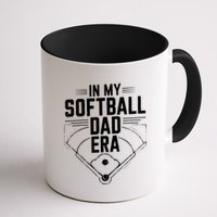 Softball Team Dad In My Softball Dad Era Softball Dad Pride Meaningful Gift Mug