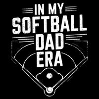 Softball Team Dad In My Softball Dad Era Softball Dad Pride Meaningful Gift Drawstring Bag