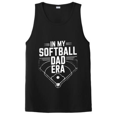 Softball Team Dad In My Softball Dad Era Softball Dad Pride Meaningful Gift PosiCharge Competitor Tank