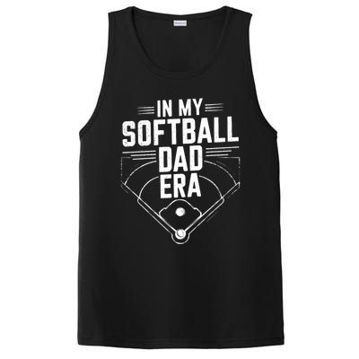 Softball Team Dad In My Softball Dad Era Softball Dad Pride Meaningful Gift PosiCharge Competitor Tank