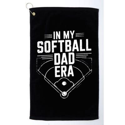 Softball Team Dad In My Softball Dad Era Softball Dad Pride Meaningful Gift Golf Towel