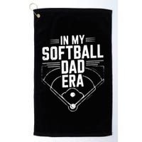 Softball Team Dad In My Softball Dad Era Softball Dad Pride Meaningful Gift Golf Towel