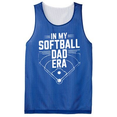 Softball Team Dad In My Softball Dad Era Softball Dad Pride Meaningful Gift Mesh Reversible Basketball Jersey Tank