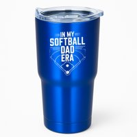 Softball Team Dad In My Softball Dad Era Softball Dad Pride Meaningful Gift Tumbler