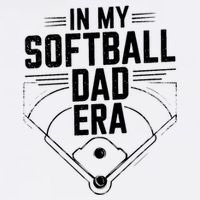Softball Team Dad In My Softball Dad Era Softball Dad Pride Meaningful Gift Garment-Dyed Sweatshirt