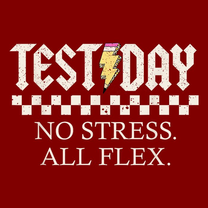 State Testing Day Motivation No Stress All Flex Mousepad