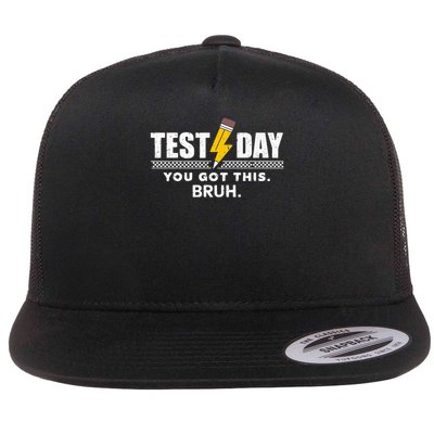 State Testing Day Motivation You Got This Bruh No Cap Flat Bill Trucker Hat