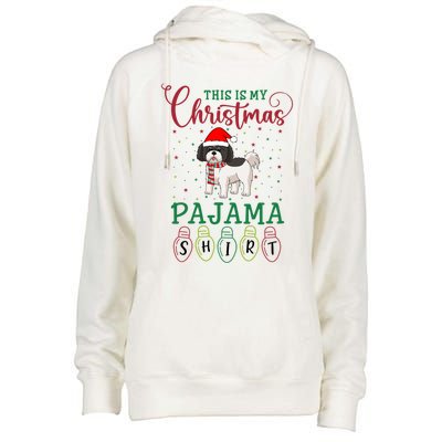 Shih Tzu Dog Xmas Light Funny This Is My Christmas Pajama Meaningful Gift Womens Funnel Neck Pullover Hood