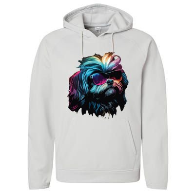 Shih Tzu Dogs Shih Tzus Performance Fleece Hoodie